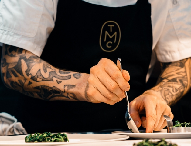 Chef preparing a meal